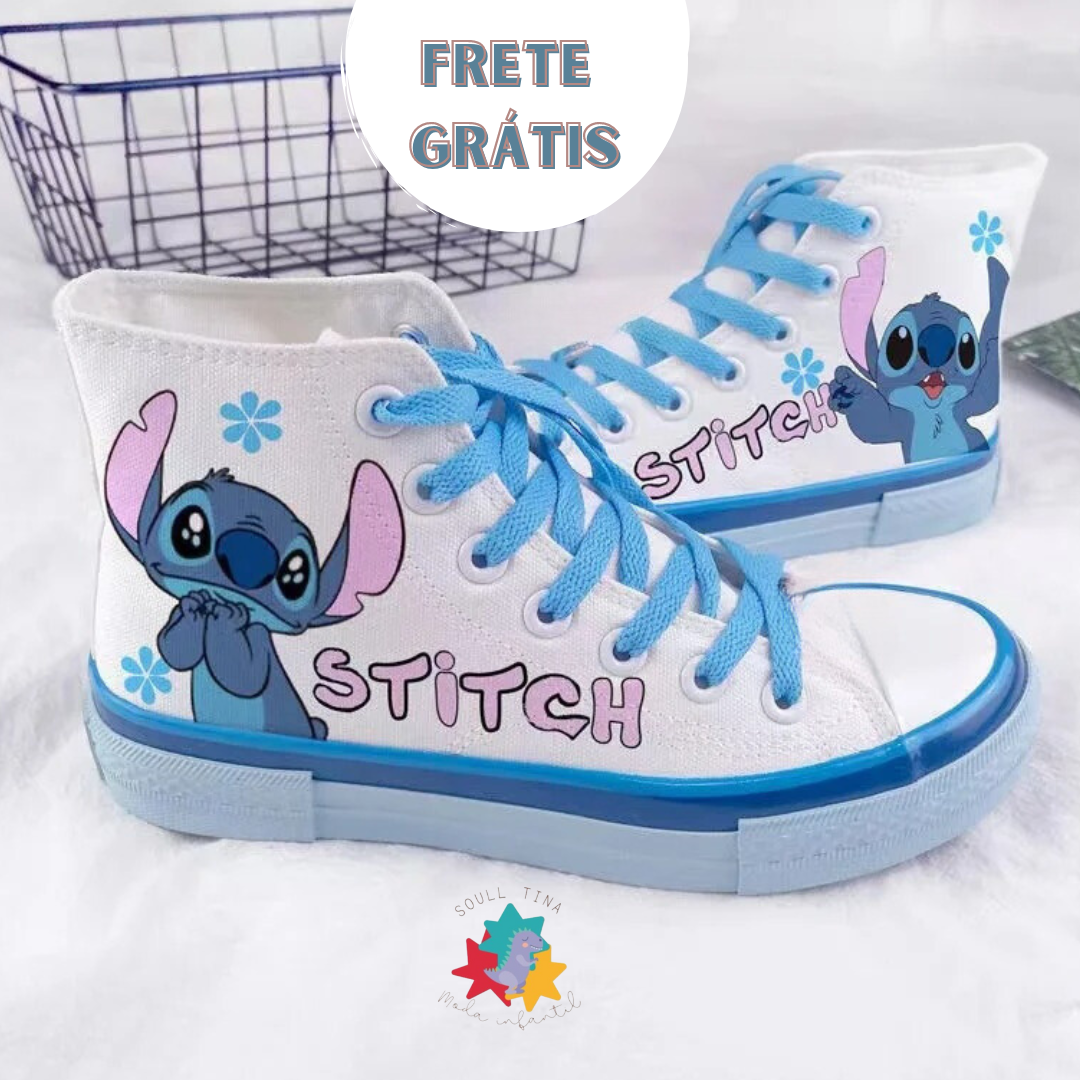 Tênis Infantil Unissex Stitch Experiment 626 Cano Longo